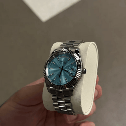 Seiko Mod Day Date Sky Blue 36/40mm | Miyota 8285 Automatic