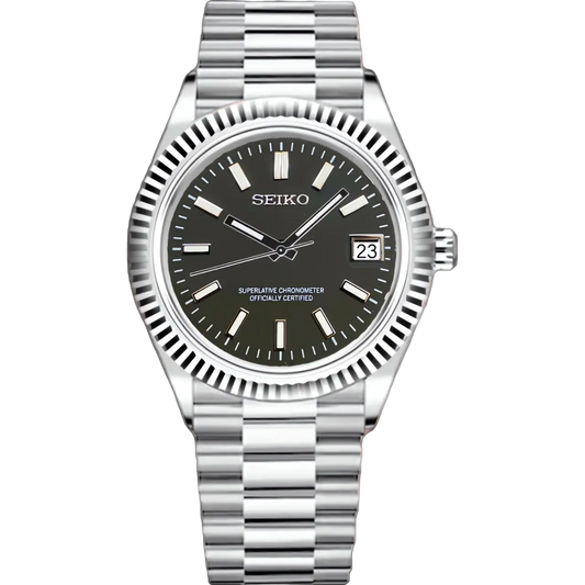 Seiko Mod Datejust Noir 36/40mm Ma boutique