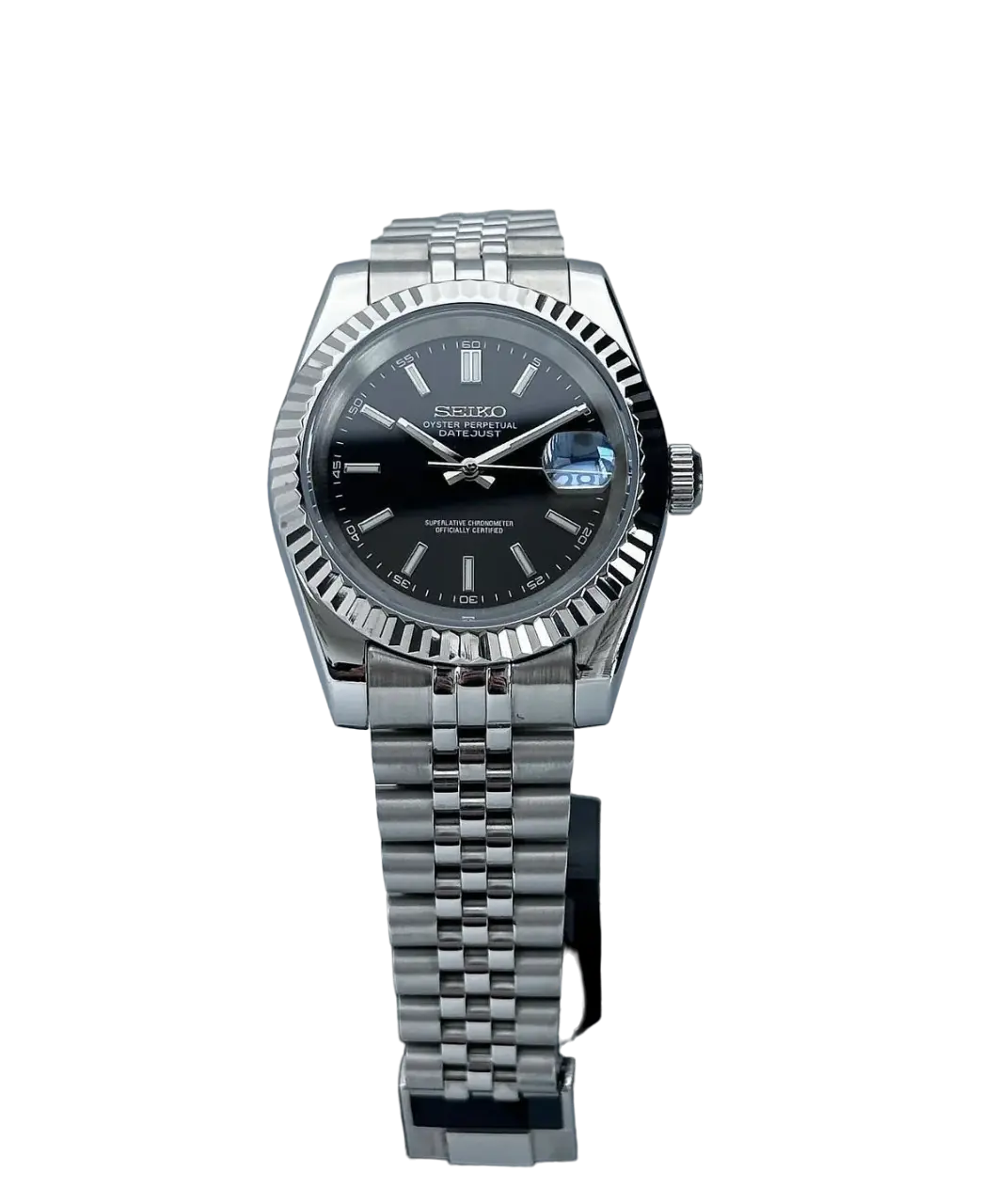 Seiko Mod Datejust Noir 36/40mm Ma boutique