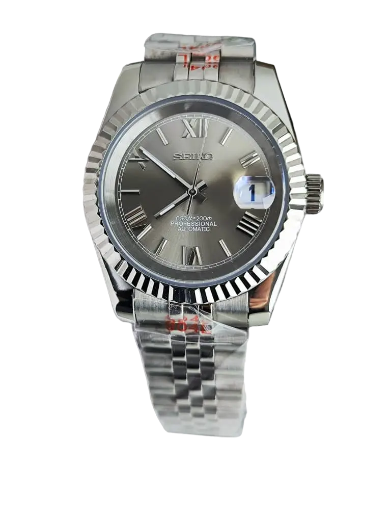 Seiko Mod Datejust Romain Gris 36/40mm Ma boutique