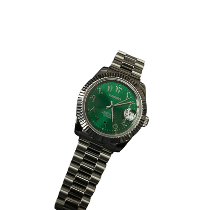 Seiko Mod Datejust Arabic Vert 36/40mm Ma boutique
