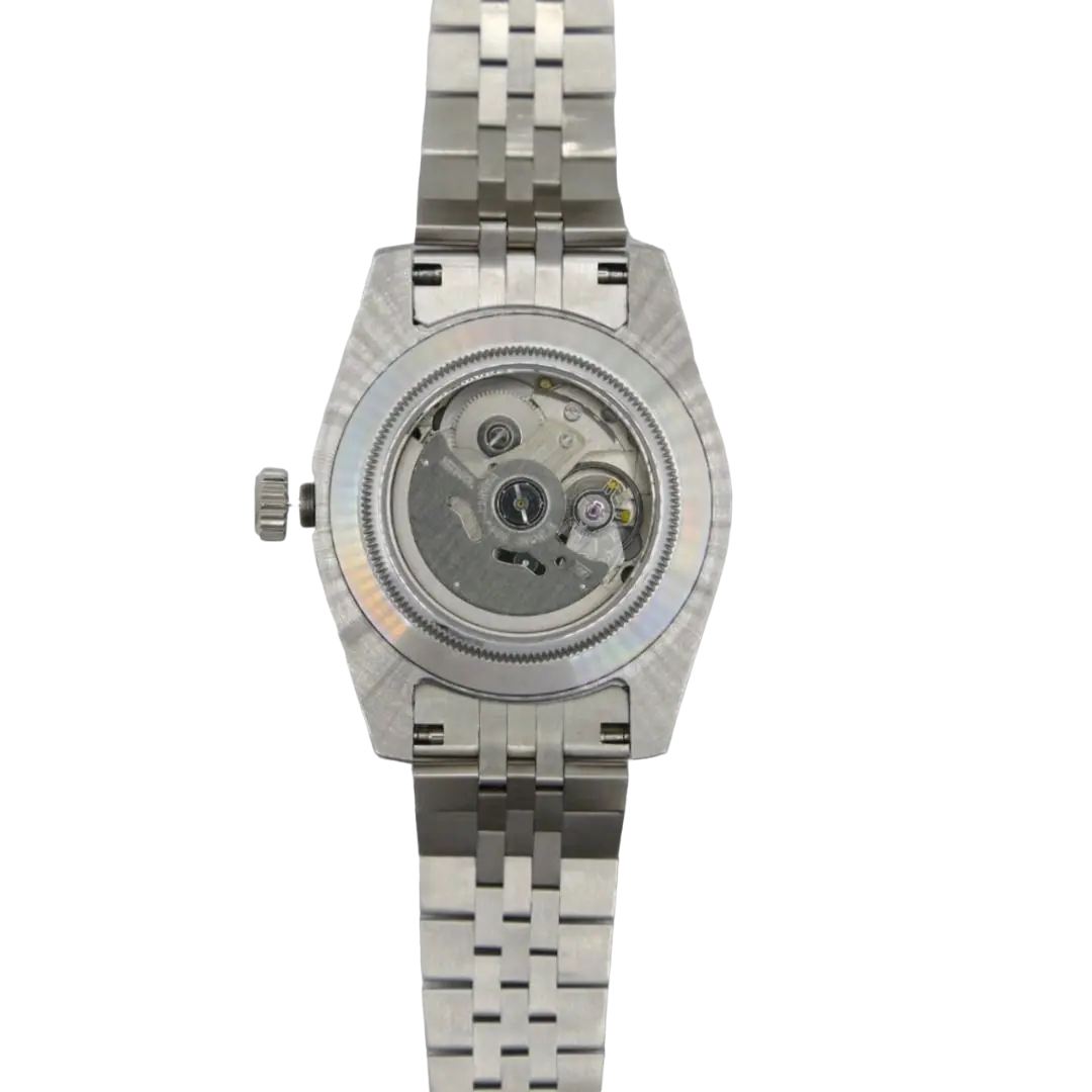 Seiko Mod Datejust Or Rose Blanc 36/40mm Ma boutique