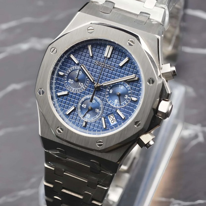 SEIKO MOD ROYAL OAK | CHRONOS BLEU