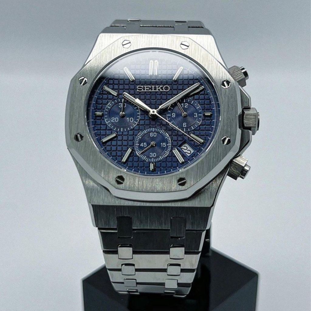 SEIKO MOD ROYAL OAK | CHRONOS BLEU