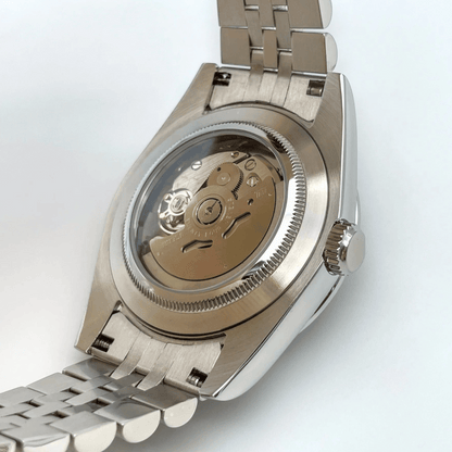 Seiko Mod Day Date Black and Silver 36/40mm | Miyota 8285 Automatic