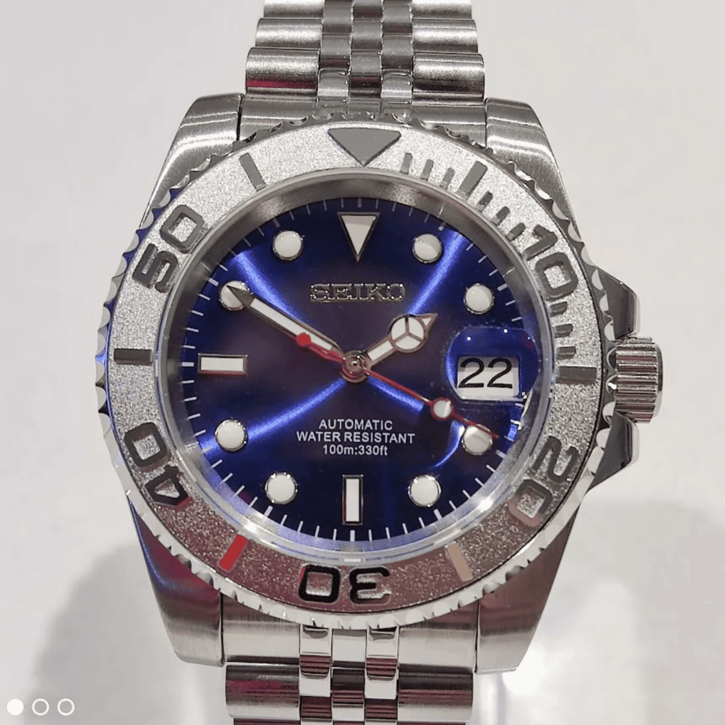 SEIKO MOD YACHTMASTER | BLEU