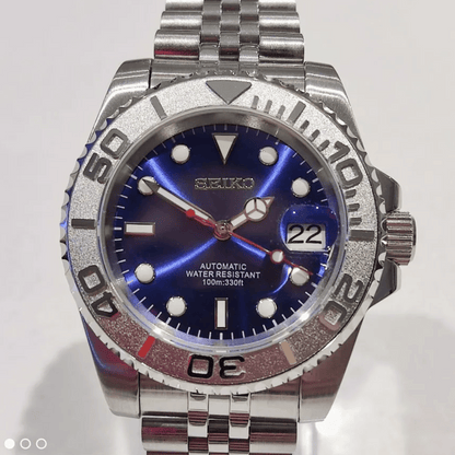 SEIKO MOD YACHTMASTER | BLEU