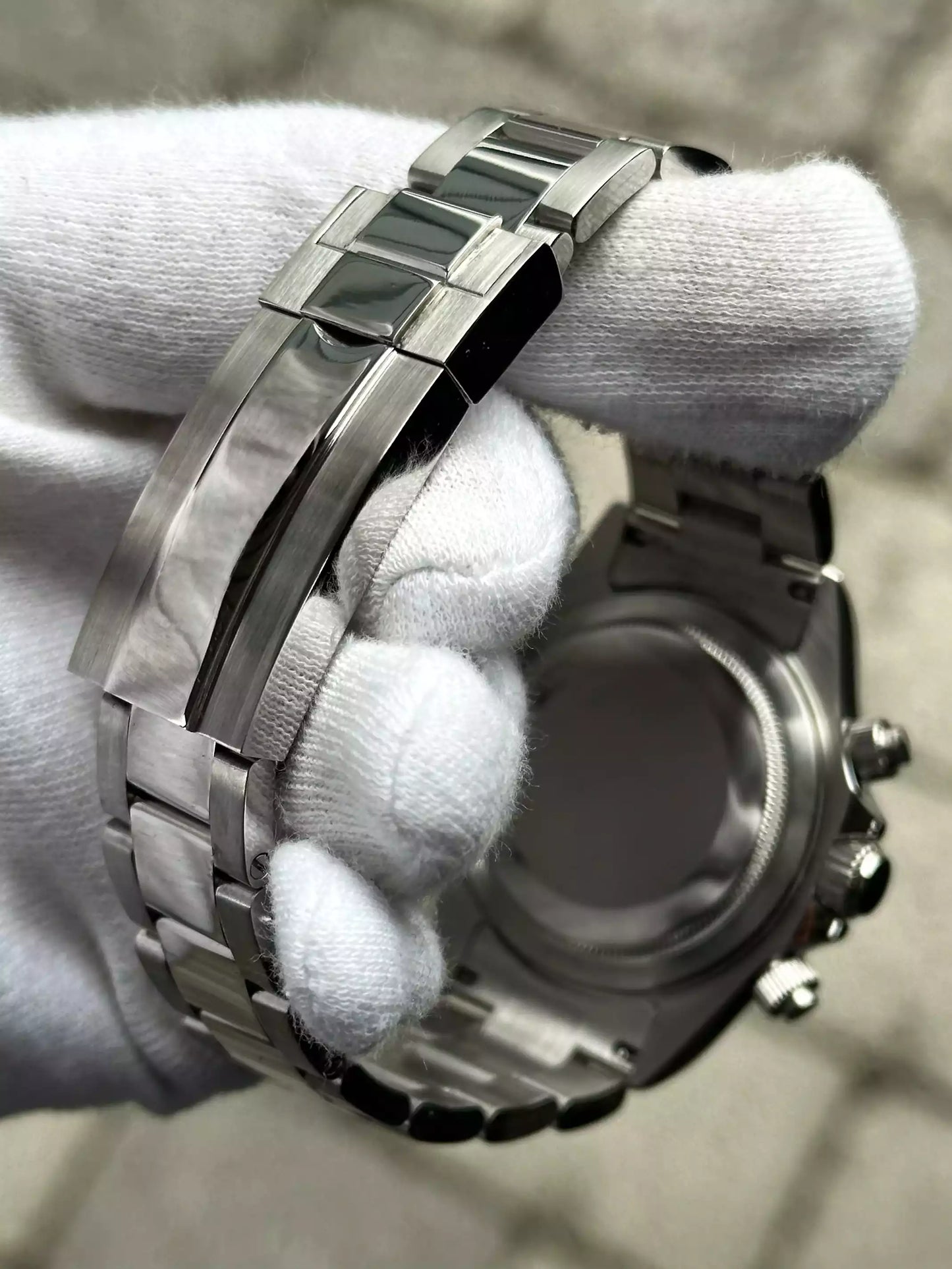 Seiko Mod Daytona Panda Black White 40mm