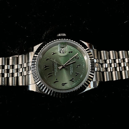 Seiko Mod Datejust Khaki Arabic 36/40mm - Automatic Watch | NH35
