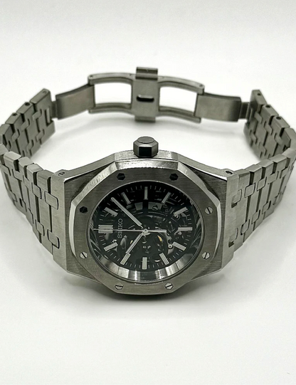 SEIKO MOD ROYAL OAK | SQUELETTE NOIR