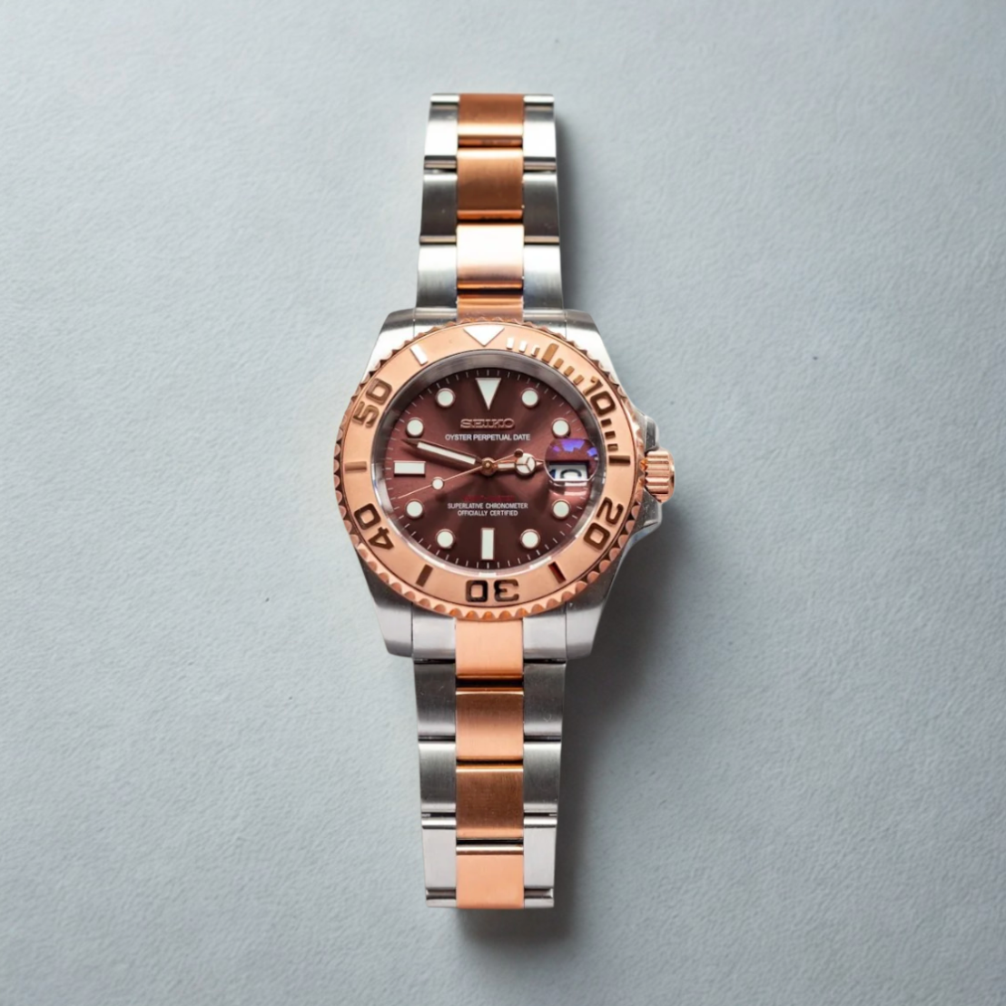 SEIKO MOD YACHTMASTER | OR ROSE