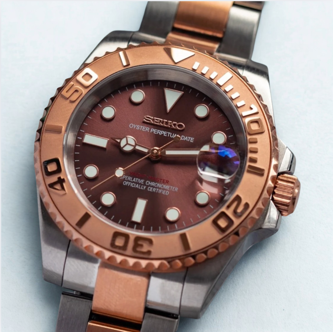SEIKO MOD YACHTMASTER | OR ROSE