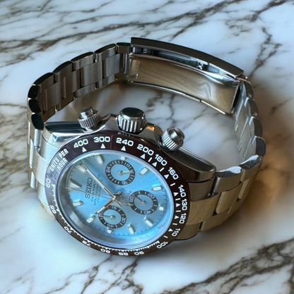 Seiko Mod Daytona Sky Blue 40mm