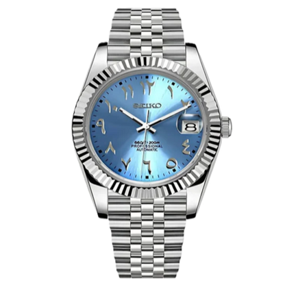 SEIKO MOD DATEJUST | ARABIC BLUE