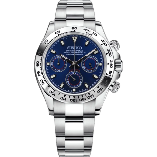 Seiko Mod Daytona Blue 40mm
