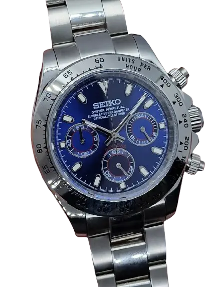 Seiko Mod Daytona Bleu 40mm Ma boutique