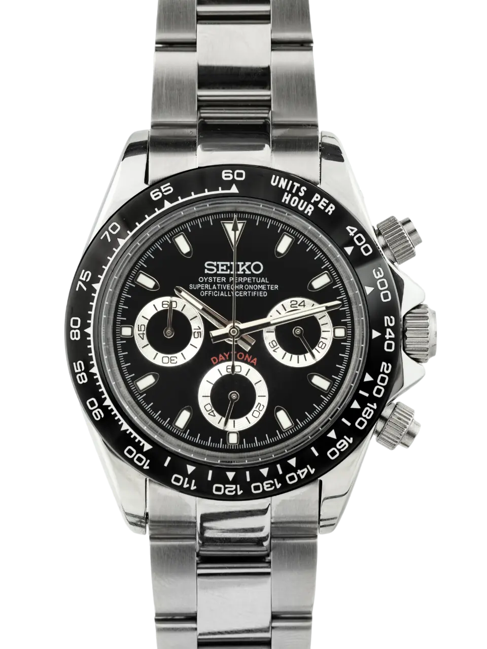 Seiko Mod Daytona Noir 40mm Ma boutique