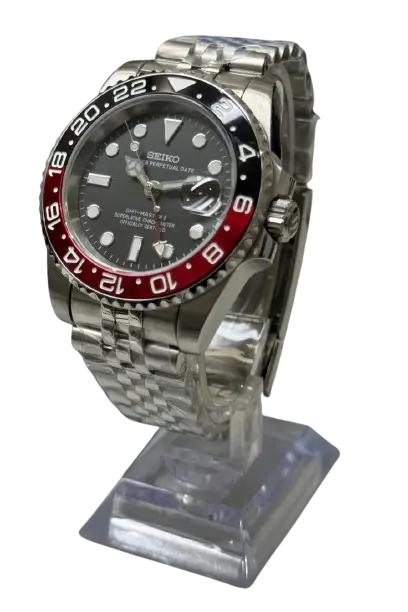 Seiko Mod GMT Coke Noir Rouge 40mm Ma boutique