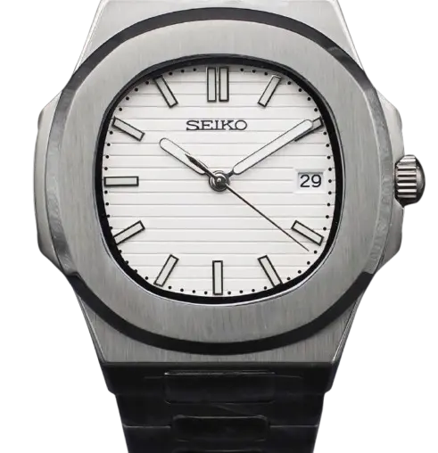 Seiko Mod Nautilus Blanc 40mm Ma boutique