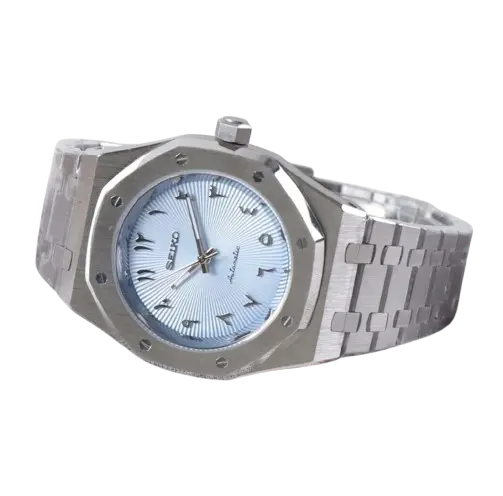 Seiko Mod Royal Oak Arabic Bleu Ciel 41mm Ma boutique
