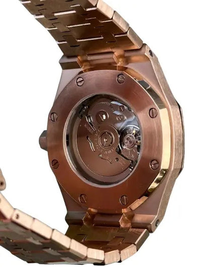 Seiko Mod Royal Oak Blanc Rose Gold 41mm Ma boutique