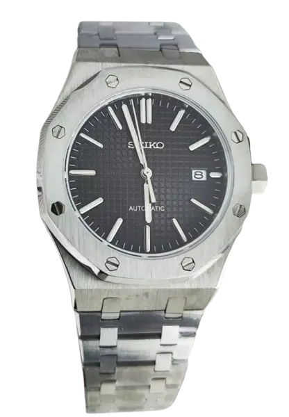 Seiko Mod Royal Oak Noir 41mm Ma boutique