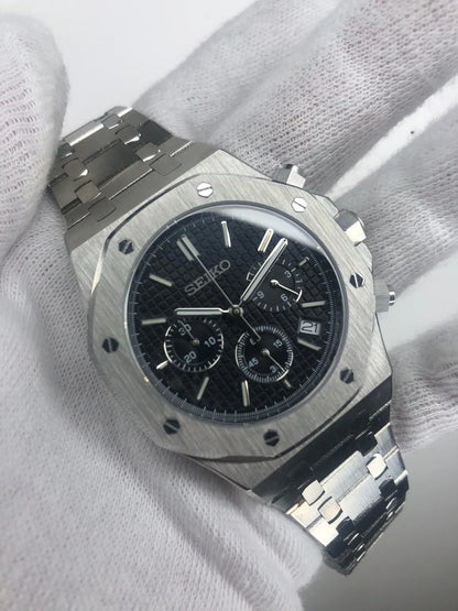 SEIKO MOD ROYAL OAK | CHRONOS NOIR