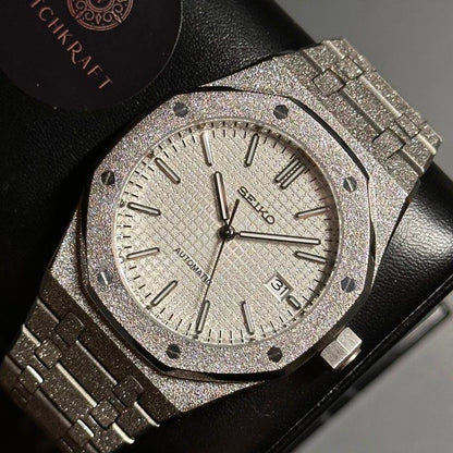 Seiko Mod Royal Oak Frosted Brillante 41mm - Automatic Watch | NH35
