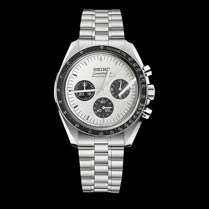 SEIKO MOD SPEEDMASTER | MOONWATCH NOIR BLANC