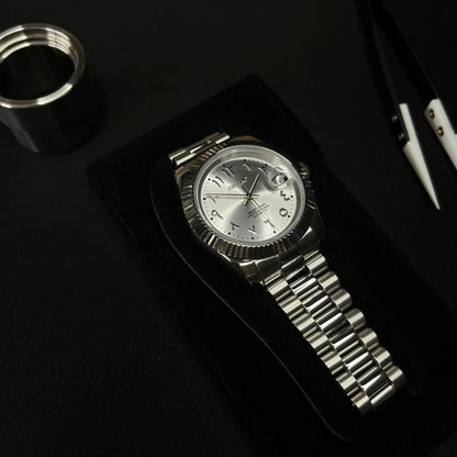 SEIKO MOD DATEJUST | ARABIC SILVER GREY