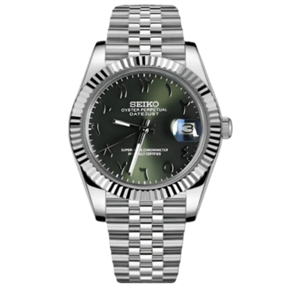 Seiko Mod Datejust Khaki Arabic 36/40mm - Automatic Watch | NH35
