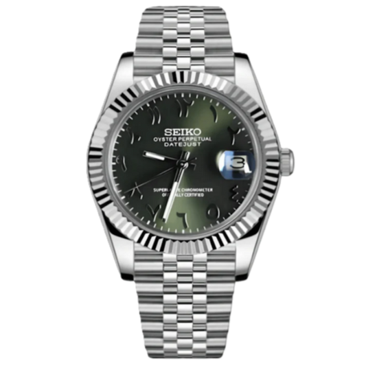 Seiko Mod Datejust Khaki Arabic 36/40mm - Automatic Watch | NH35