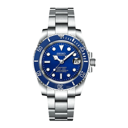 Seiko Mod Submariner Blue 40mm - Custom Automatic Watch | NH35