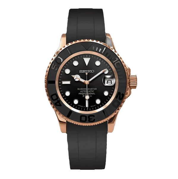 SEIKO MOD YACHTMASTER | OR ROSE NOIR