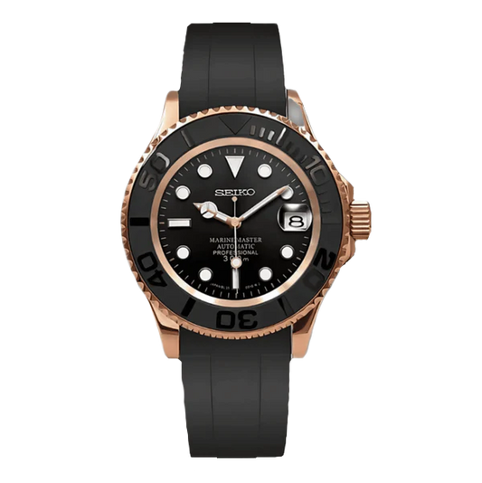 SEIKO MOD YACHTMASTER | OR ROSE NOIR