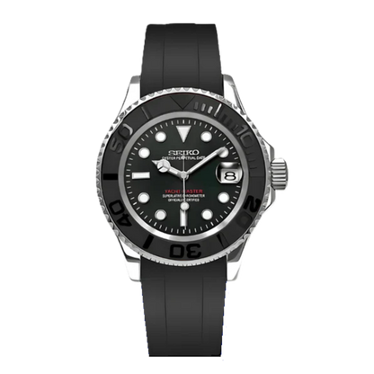 SEIKO MOD YACHTMASTER | SILVER BLACK